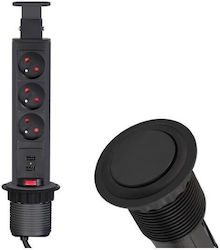 Design Light Triple Power Socket for Office with 2 USB Ports Design Light Triple Power Socket for Office with 2 USB Ports