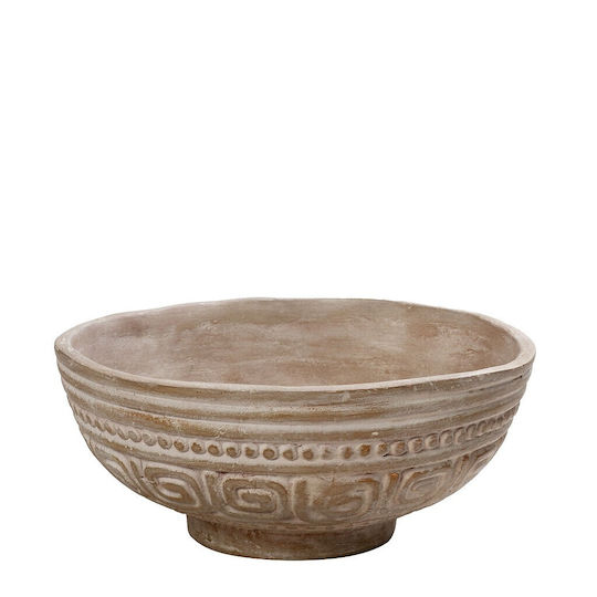 Espiel Terracota Dekorative Schüssel Lehm Coffee 23.5cm 1Stück