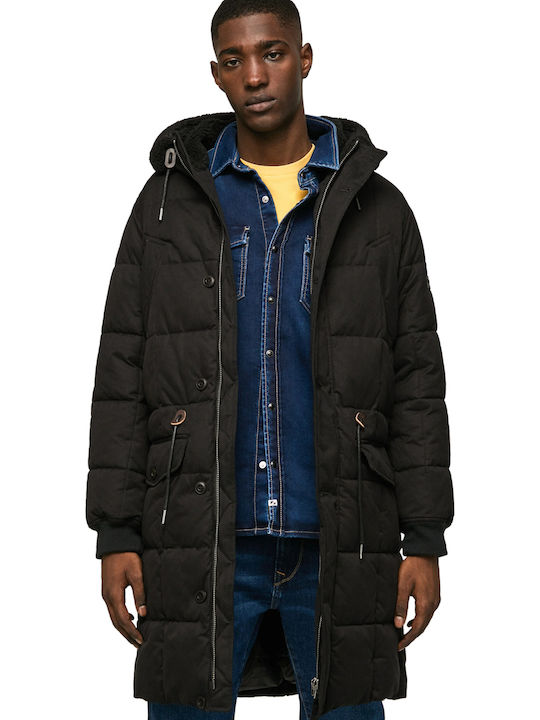 Jaden Зимно Мъжко Яке Puffer Черно