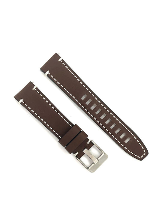 Diloy Straps Leather Strap Brown 20mm