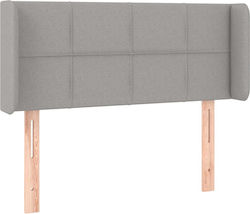 vidaXL Fabric Bed Headboard Light Gray 103x88cm