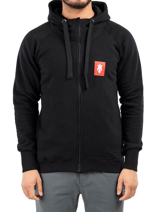 MAJESTY LOGO ZIP HOODIE BLACK