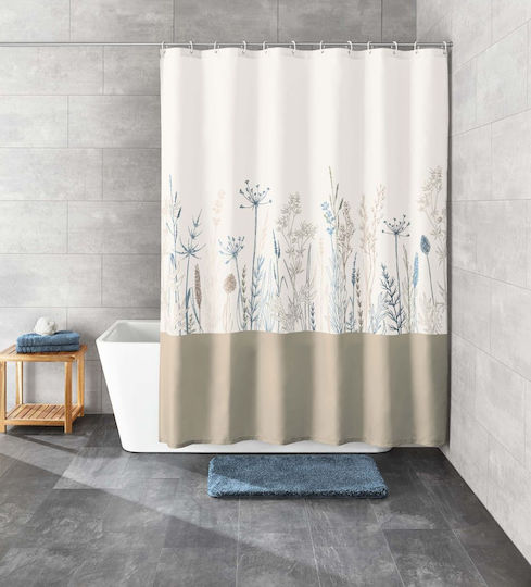 Kleine Wolke Savannah Fabric Shower Curtain 180x200cm Multicolour
