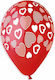 Balloon Latex Valentine's Day Heart Red 33cm