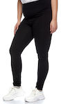 Cotton Leggings Elastic Black