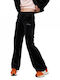 FUBU SIGNATURE RHINESTONE Velvet Overalls Black Black