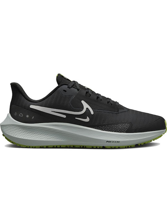 Nike Air Zoom Pegasus 39 Shield Γυναικεία Αθλητικά Παπούτσια Running Black / White / Dk Smoke Grey / Volt