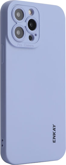 Enkay Liquid Shockproof Umschlag Rückseite Silikon Lila (iPhone 14 Pro)