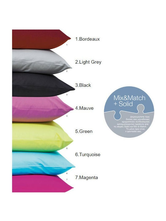 Borea Bed Sheet Super-Double with Rubber Band 160x200x40 Solid 6 Τυρκουάζ