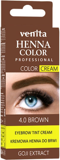 Venita Tint Cream Βαφή Χέννα για Φρύδια 4.0 Brown