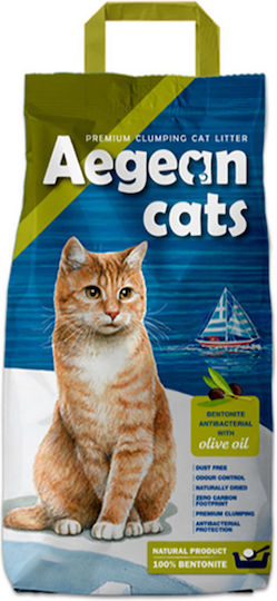 Aegean Cats Bentonite Cat Litter Fine-Grained 10kg