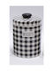 Karvounis Ceramic Cookie Jar Black 15.5x15.5x23cm