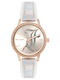 Juicy Couture Women's Watch with Silver Leather Strap