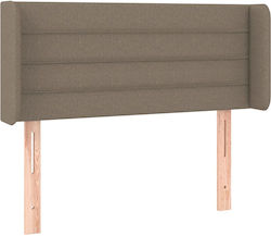 vidaXL Fabric Bed Headboard Taupe 103x88cm