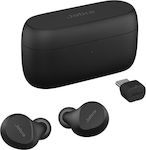 Jabra Evolve2 In-ear Bluetooth Handsfree Headphone with Charging Case Black