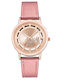 Juicy Couture Дамски Часовник 36мм Кварцов с Розово Златно Кожена Каишка