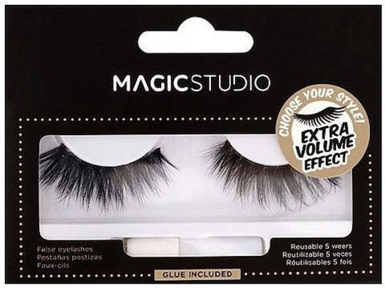 Magic Studio Gene False Volum Extra Blană Artificială De Nurcă Curbură Formă C Negre Cu Adeziv