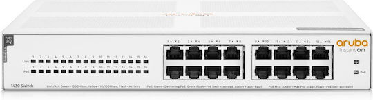 Aruba Instant On 1430 16G Class4 Unmanaged L2 PoE Switch με 16 Θύρες Gigabit (1Gbps) Ethernet