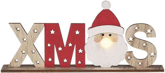 Beleuchtet Weihnachtliche Figur Aufschrift Höhe 28cm
