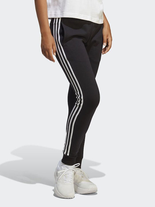 Essentials 3-Stripes Jogginghose Jogger Schwarz