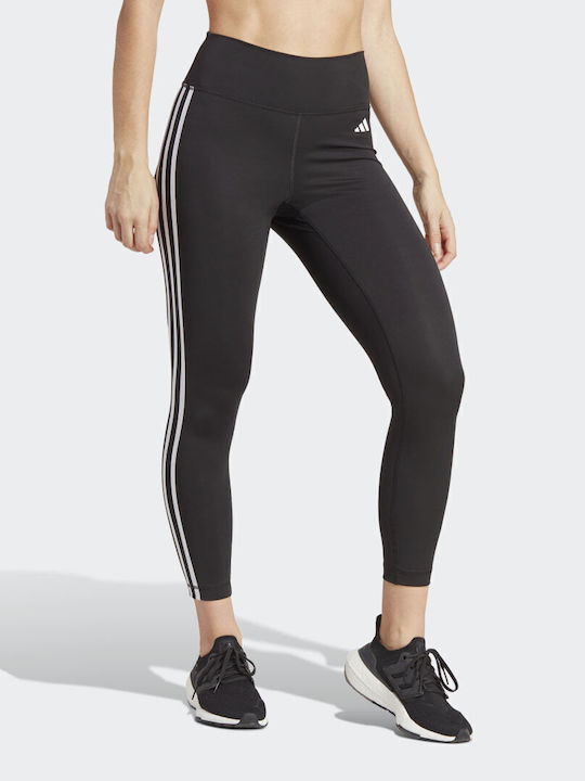 Performance Schulung Frauen Gekürzt Leggings Hochgeschnitten Schwarz