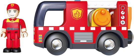 Hape Fire Truck Rescue Team Toy Car for 3+ Years