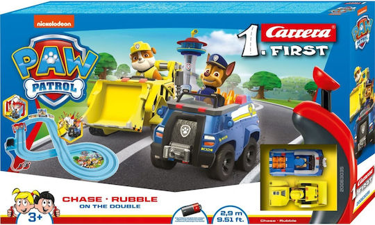 Carrera Paw Patrol Chase - Rubble On The Double Πίστα 1:50 για 3+ Ετών