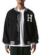 Sherpa Varsity Κολλεγιακό Χειμωνιάτικο Μπουφάν Μαύρο