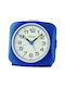 Seiko Silent Tabletop Clock with Blue Indicators QHE194L