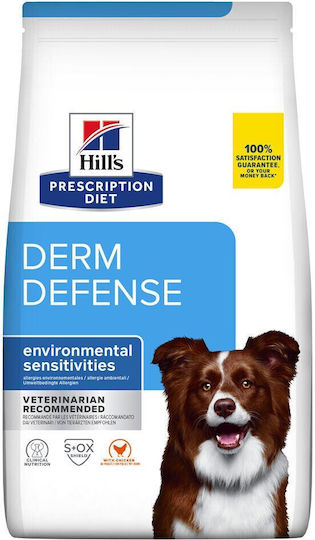 Hill's Prescription Diet Derm Defense 1.5kg Trockenfutter für erwachsene Hunde mit Huhn