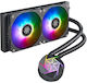 Silverstone SST-VD240-SLIM Wasserkühlsysteme AIO CPU mit 2 Lüfterabmessung 120mm und ARGB Beleuchtung