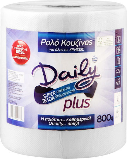 Βιοχαρτέλ Daily Plus Χαρτί Κουζίνας Ρολό 2 Φύλλων (760gr/Ρολό)