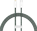 Baseus Dynamic 2 Geflochten USB-C zu Lightning Kabel Grün 1m (CALD040206)