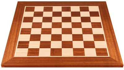 Manopoulos Χειροποίητη Σκακιέρα Ξύλινη 34x34cm