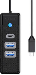 Orico Adaptor Hub 3 Porturi USB 3.0 cu Conectar...