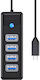 Orico Hub 4 Porturi USB 3.0 cu Conectare USB-C