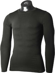 MICO 1431 Extra Dry Skintech - Men's long sleeves round neck Underwear - Black