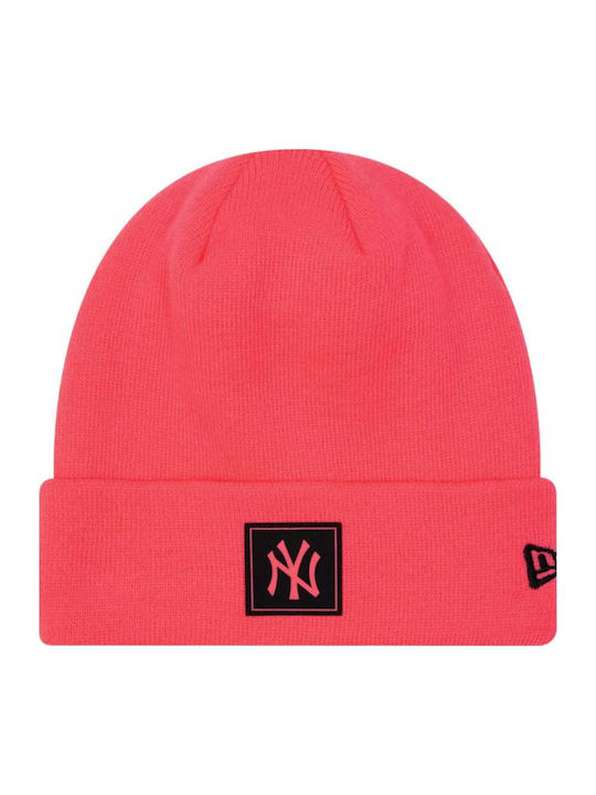 New York Yankees Beanie Beanie Knitted in Pink color