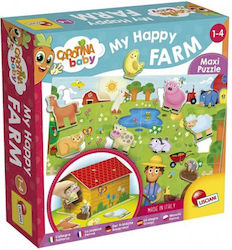 Παιδικό Puzzle Carotina Baby My Happy Farm 12pcs για 1+ Ετών Real Fun Toys