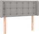vidaXL Fabric Bed Headboard Light Gray 103x88cm