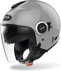 Airoh Helios Concrete Grey Gloss Motorradhelm Jet ECE 22.05 1250gr