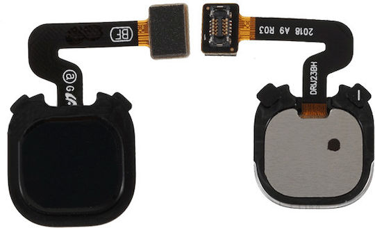 Flex Kabel mit Fingerabdruck in Schwarz Farbe für Galaxy A9 2018