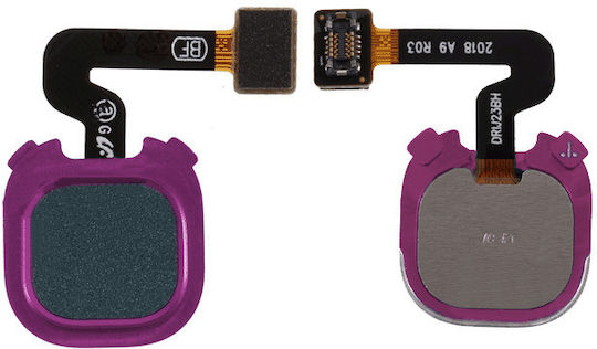Flex Kabel mit Fingerabdruck in Rose Gold Farbe für Galaxy A9 2018
