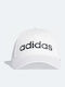 adidas Kids' Jockey Fabric Sunscreen Daily White Hat