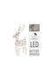 Beleuchtet Weihnachtliche Figur Rentier Beige Höhe 50cm