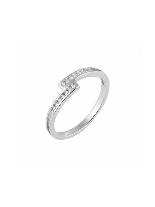 Women's Silver Half Eternity Ring