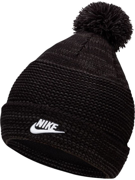 Sportswear Pom Pom Beanie Beanie Knitted in Black color