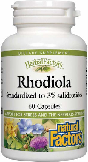 Natural Factors Rhodiola 150мг 60 капси