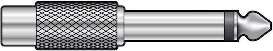 QTX Sound 6.3mm Männlich zu RCA Weiblich Konverter 1Stück 757.141UK