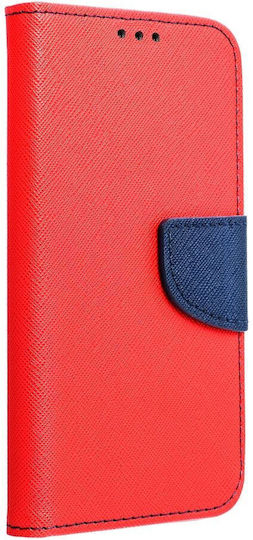 Fancy Buchen Sie Synthetisches Leder Red / Navy Blue (Galaxy A03)